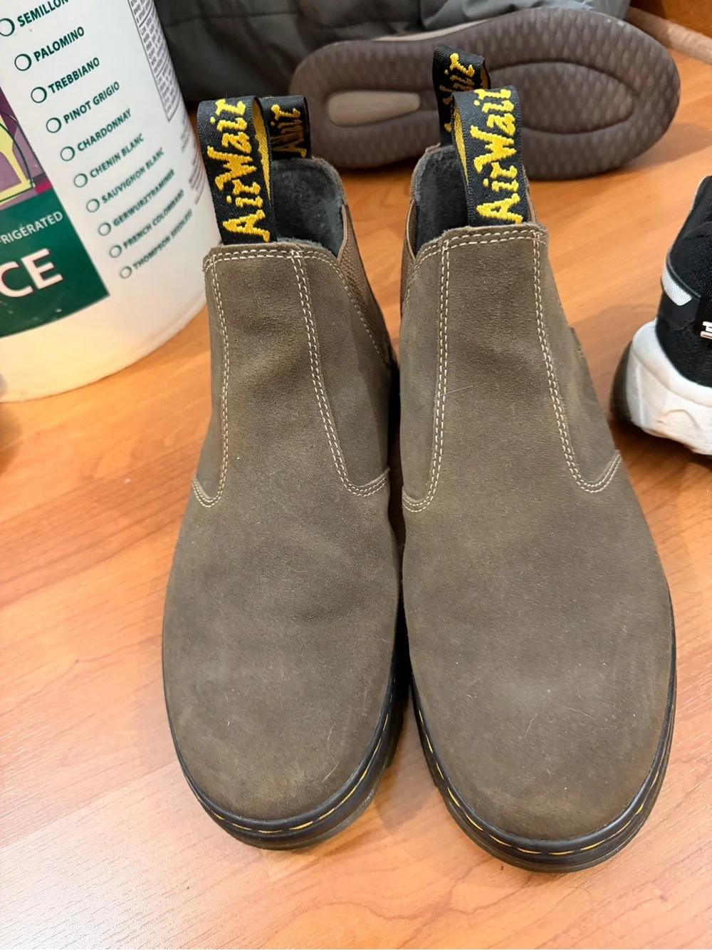 Dr. Martens Men’s Chukka Boots in Olive Brown Suede